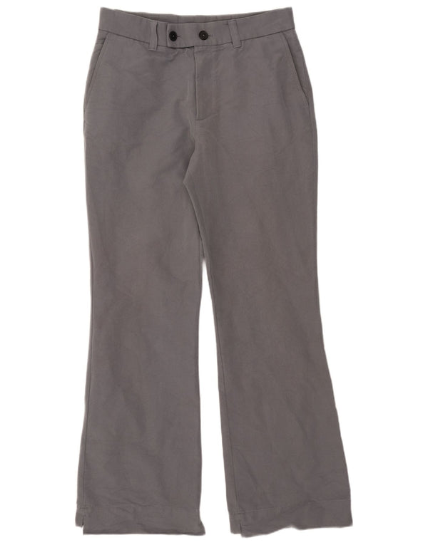 Zara Pantalon de costume bootcut pour homme EU 42 Large W32 L33 Gris Coton