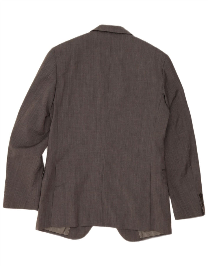 Calvin Klein Veste Blazer 2 Boutons Homme IT 48 Gris Moyen Laine