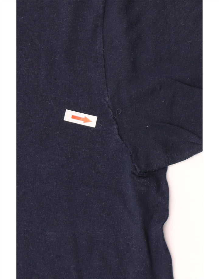 Champion T-Shirt Graphique Homme Bleu Marine Moyen Coton