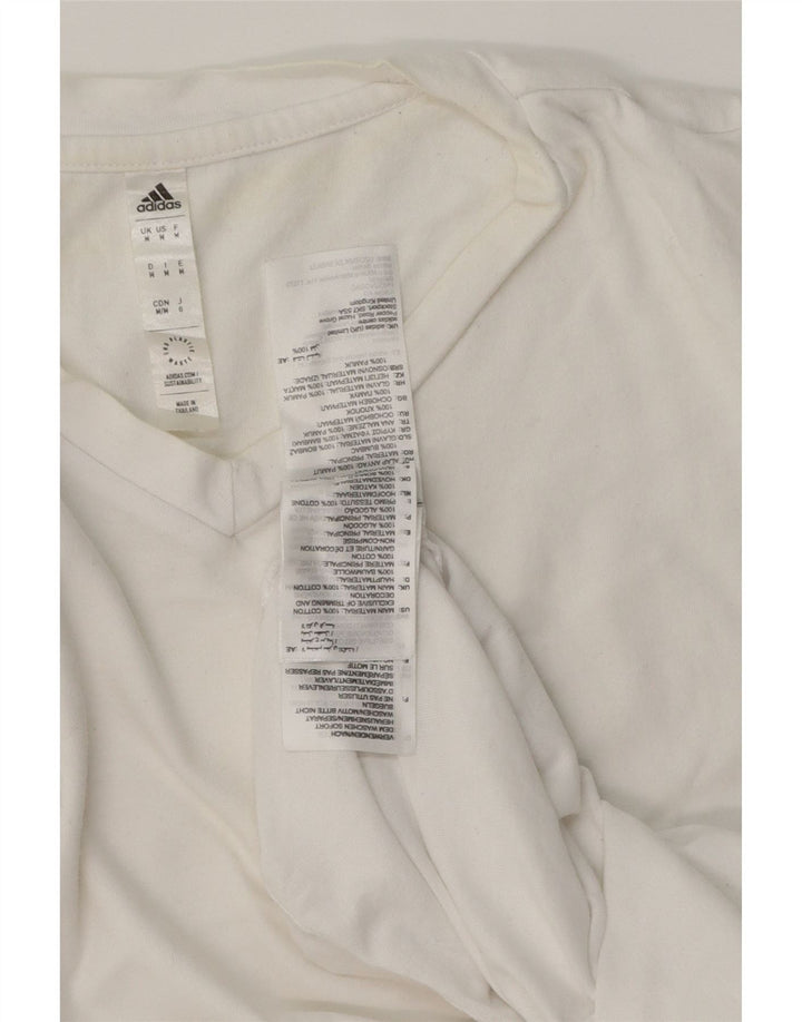 ADIDAS T-Shirt Homme Blanc Moyen Coton
