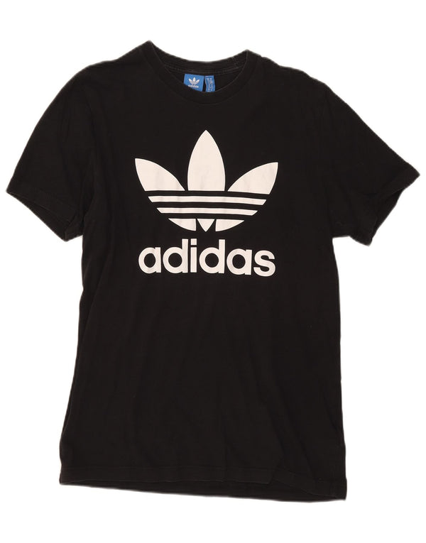 Adidas T-shirt graphique pour homme en coton noir moyen