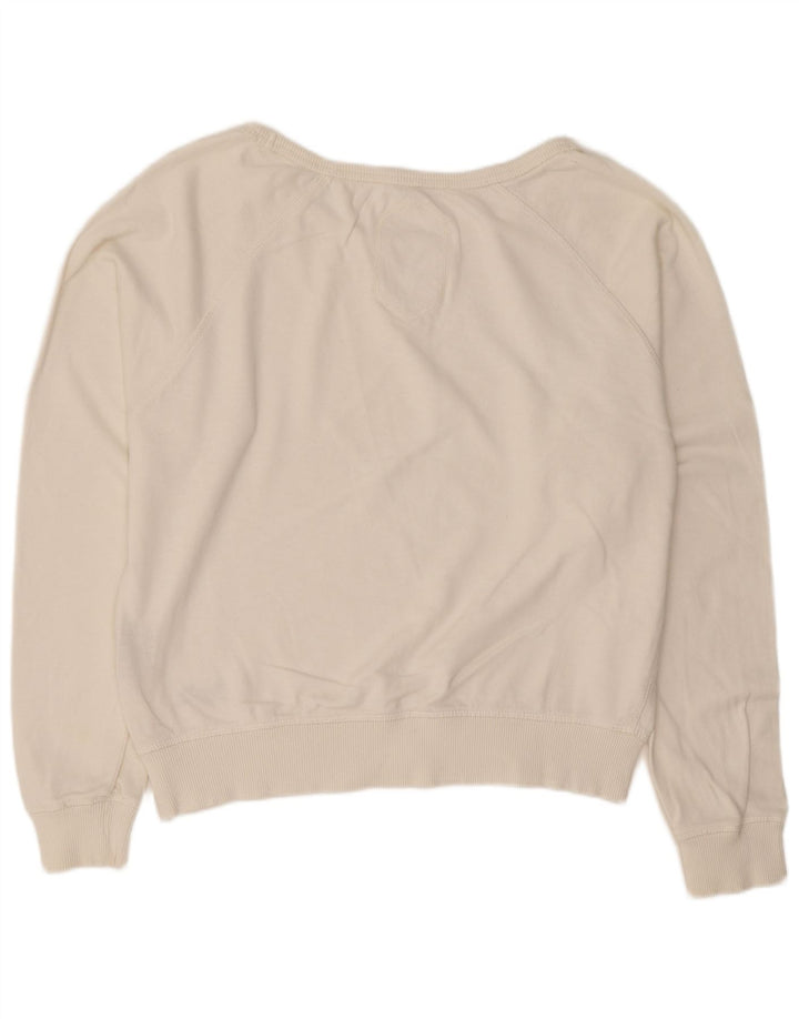 Superdry Sweat-shirt pour femme UK 16 Large Blanc Coton