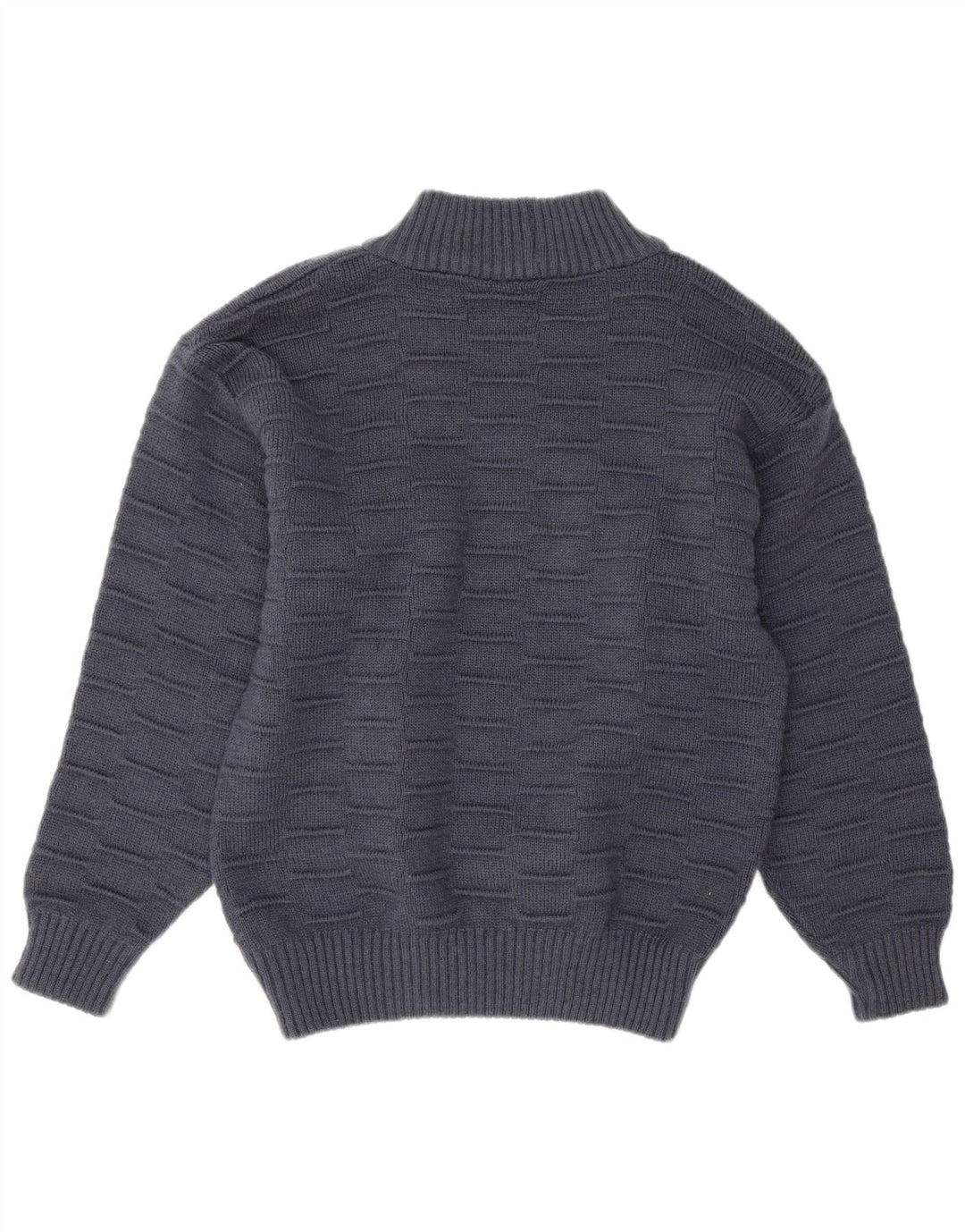 vintage Mens Turtle Neck Jumper Pull XL Bleu Marine