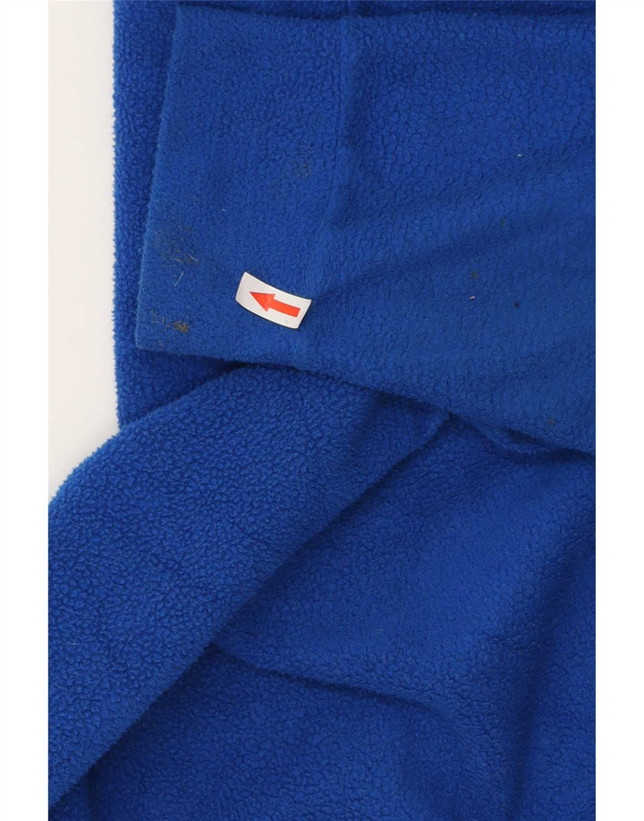 Fila Pull polaire à col zippé pour homme IT 52 Large Bleu Polyester
