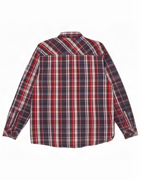 Mustang Chemise coupe classique pour homme en coton à carreaux bleus