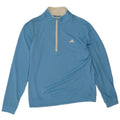 Adidas Haut de survêtement à col zippé pour homme Bleu moyen Polyester