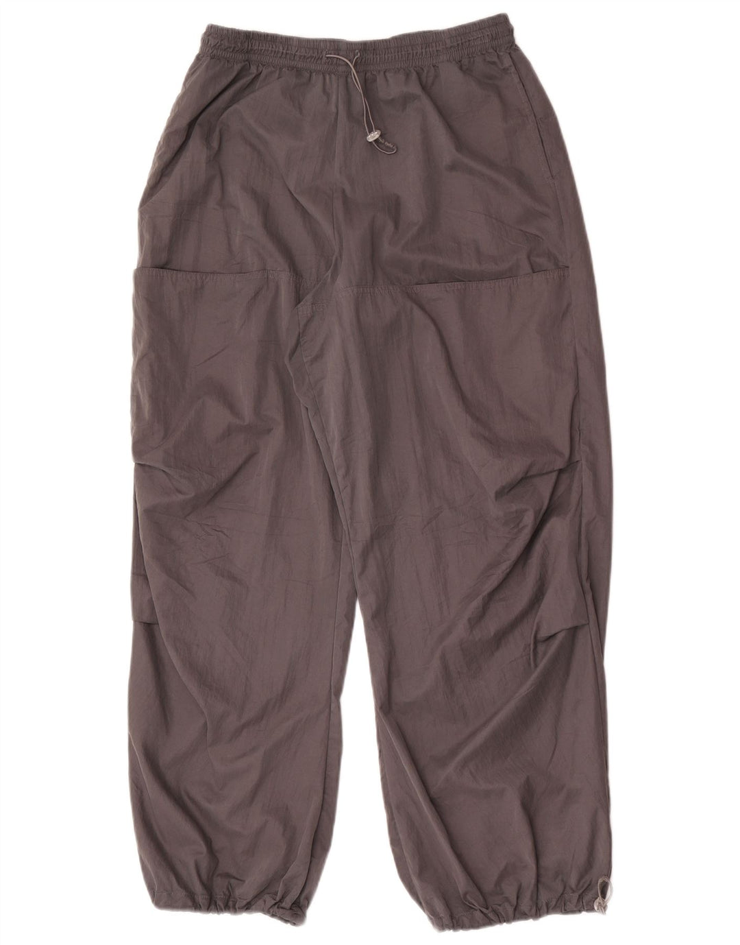 Zara Pantalon de survêtement cargo pour femme Pantalon de jogging UK 14 Large Gris Polyester