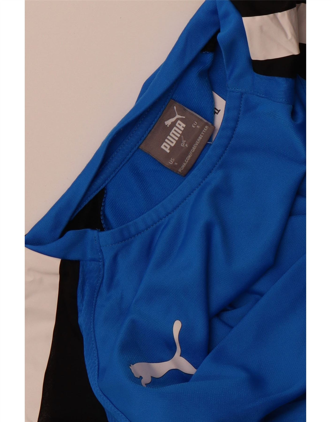 Puma Haut à manches longues pour homme Petit Bleu Colorblock Polyester