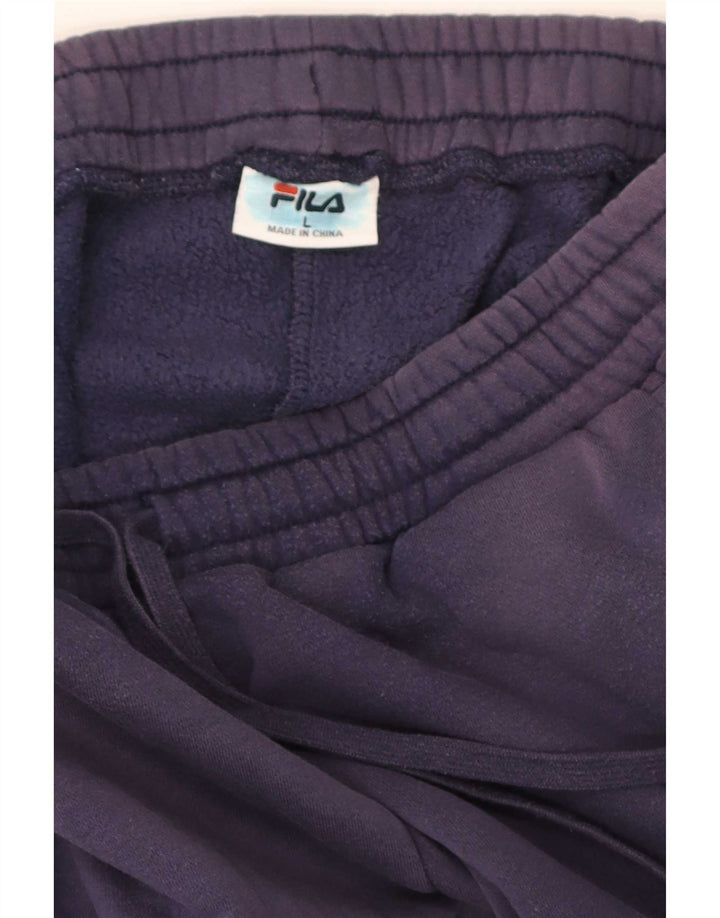 Fila Pantalon de survêtement pour homme Bleu marine Taille L