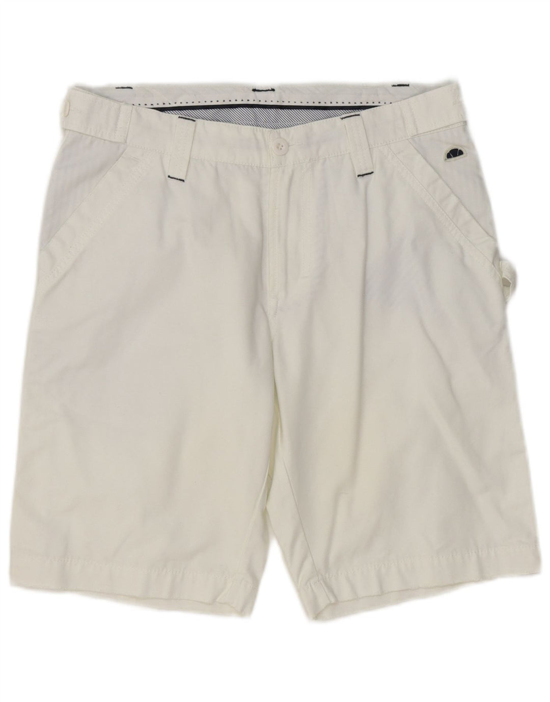 ELLESSE Short Chino Homme IT 48 Medium W32 Blanc Coton