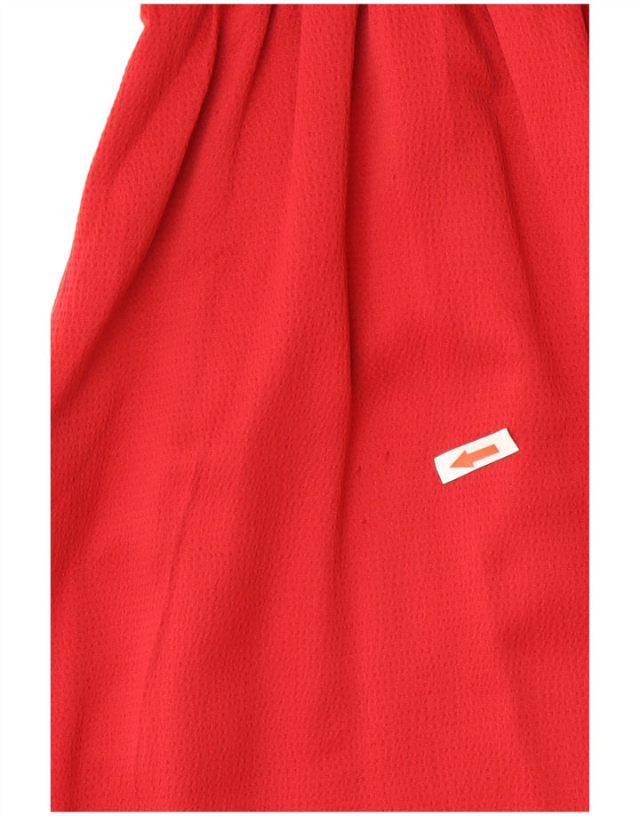 Michael Kors Robe asymétrique pour femme US 2 XS Rouge Polyester