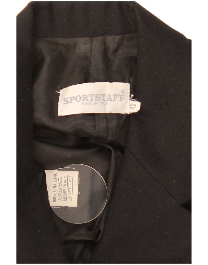 Sportstaff Veste blazer à 9 boutons pour femme IT 42 Laine vierge noire moyenne