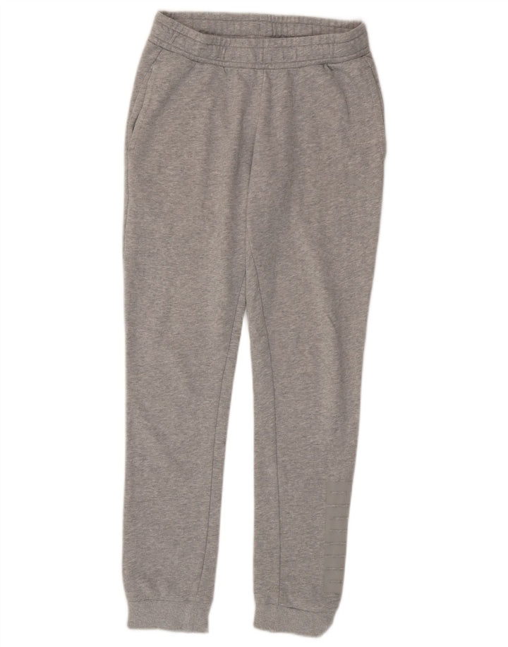PUMA Mens Graphic Tracksuit Trousers Joggers Small  Grey Cotton