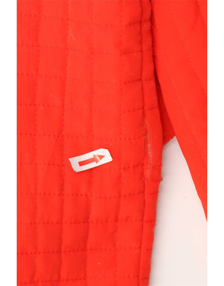 Zara Femme Trafaluc Veste matelassée UK 16 Large Orange Polyester