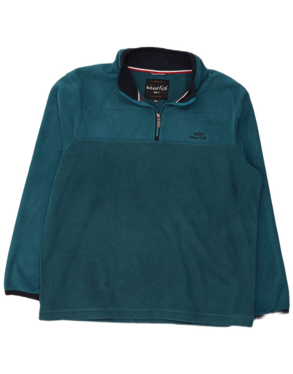 Weird Fish Pull Polaire Homme 2XL Bleu Polyester