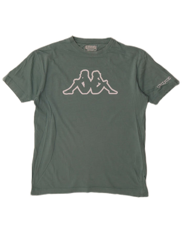 Kappa T-shirt graphique pour femme UK 14 Vert moyen