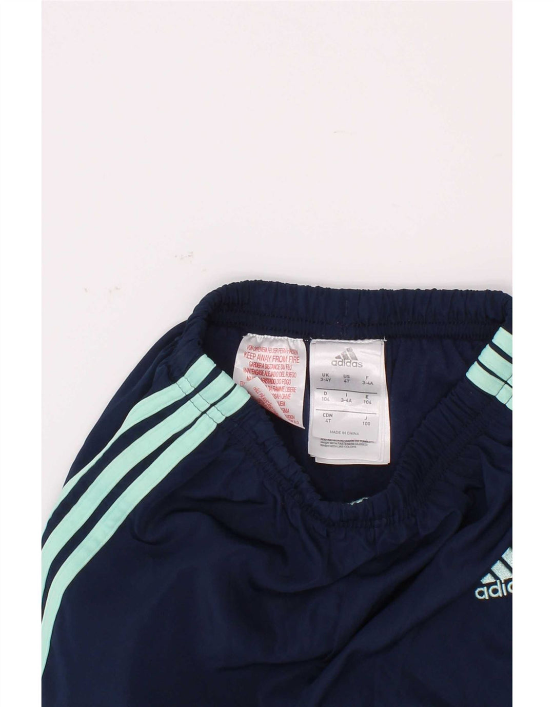 Adidas Pantalon de Survêtement Garçon Joggers 3-4 ans Bleu Marine Polyester