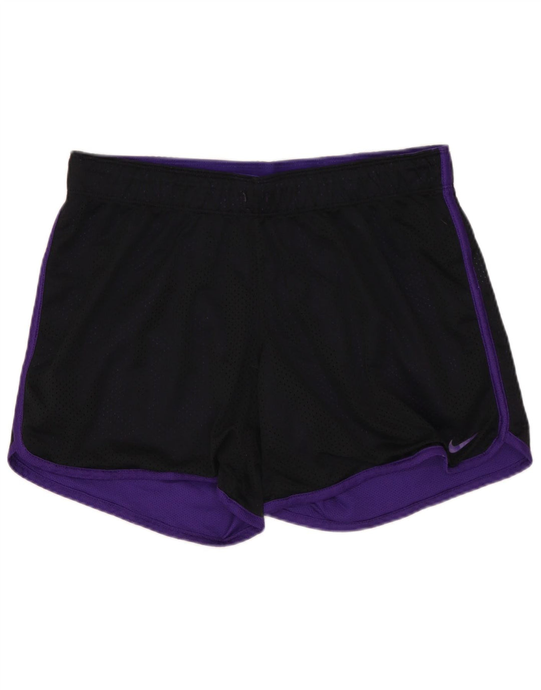 NIKE Short de sport Dri Fit pour femme UK 12 Polyester noir moyen