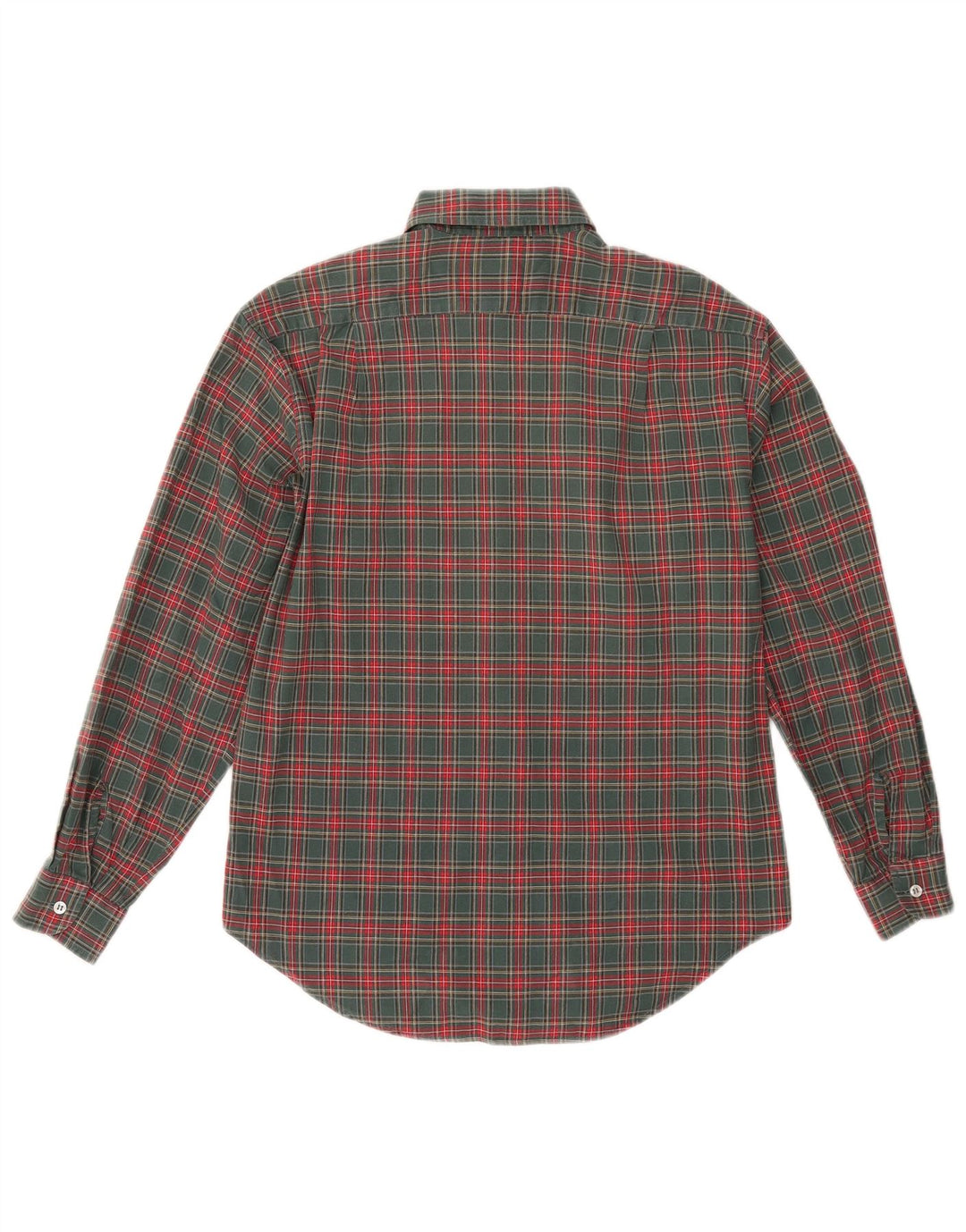 Sisley Chemise en flanelle pour femme UK 10 Petit coton à carreaux vert