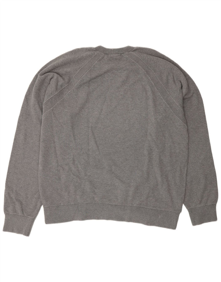 Playlife Sweat-shirt graphique pour homme en coton gris 2XL