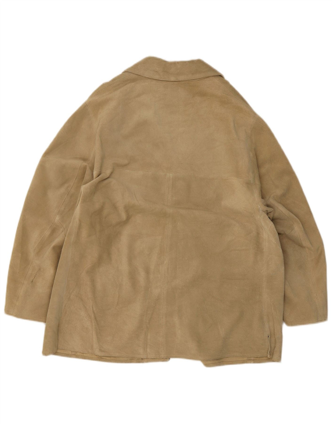 Massimo Rebecchi Veste blazer en daim à 4 boutons pour femme UK 14 Beige moyen