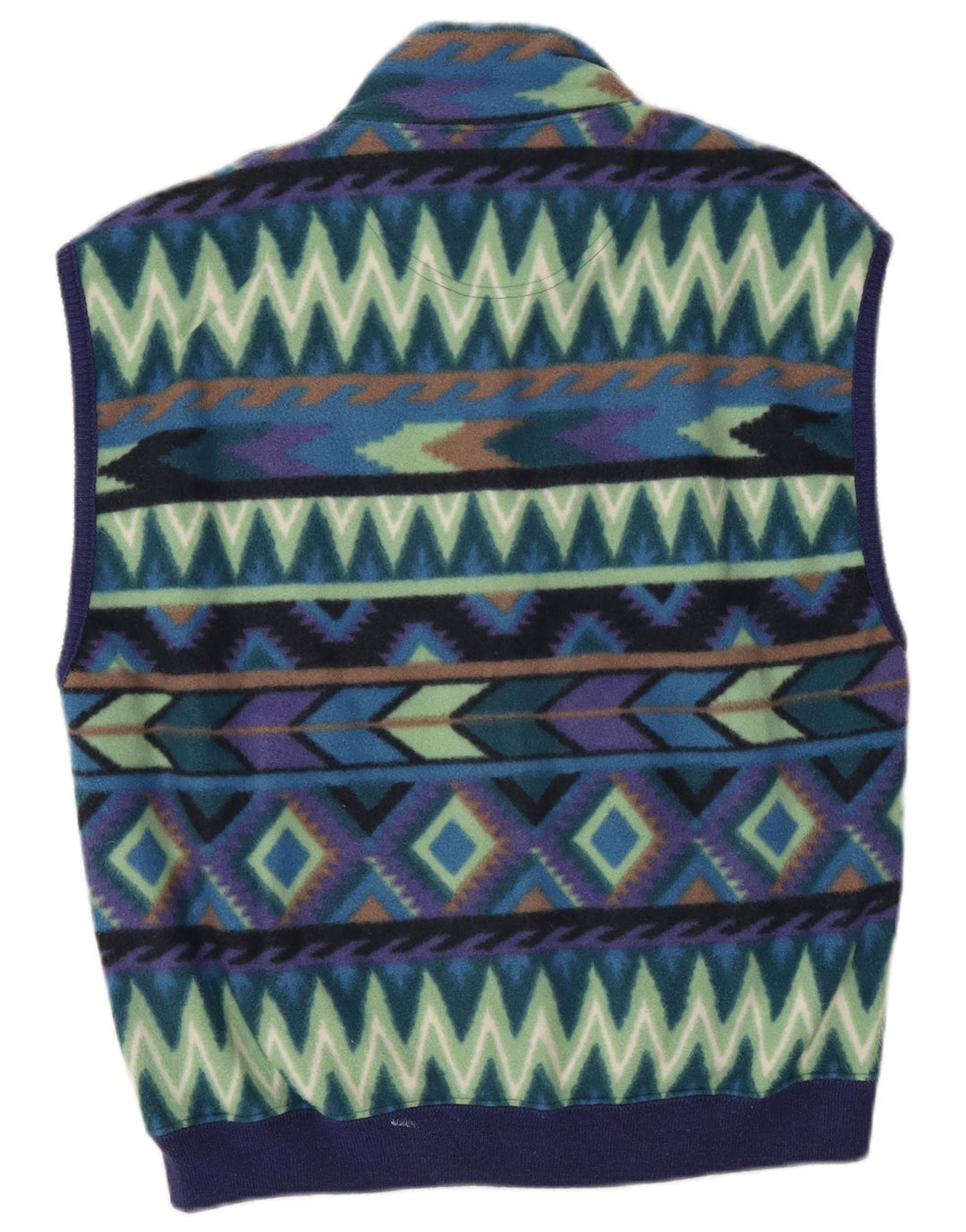 Sevres Gilet Polaire Homme Petit Polyester Géométrique Multicolore