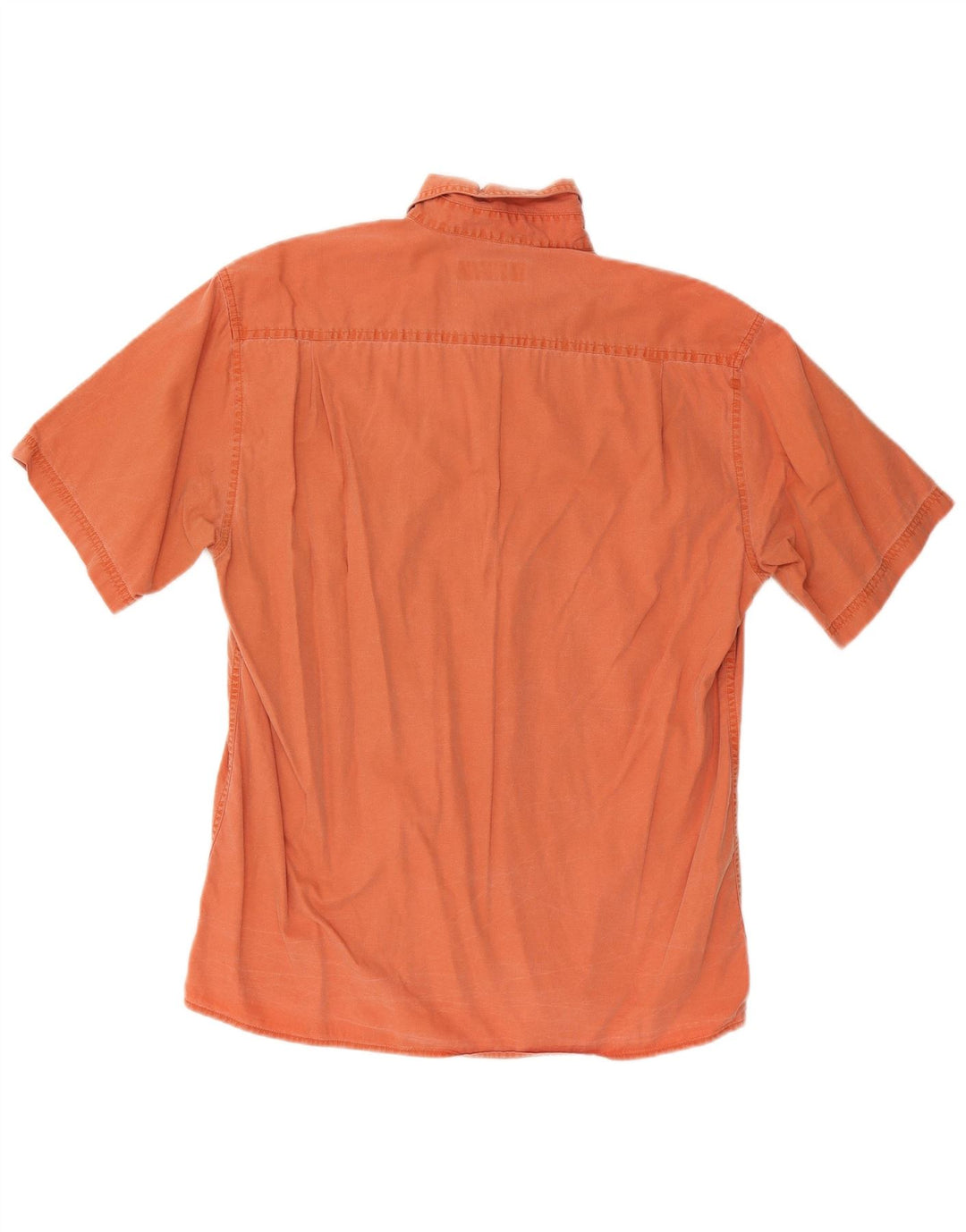 Wrangler Chemise à manches courtes pour homme en coton orange moyen