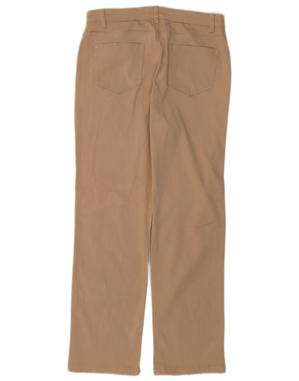 Marks & Spencer Pantalon droit décontracté pour femme UK 14 Large W34 L28 Beige