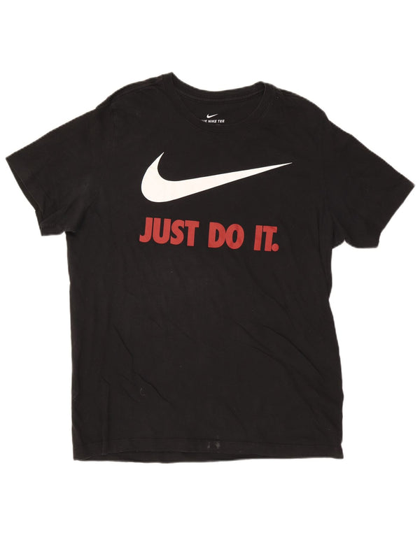 Nike T-shirt graphique pour homme, grand, noir