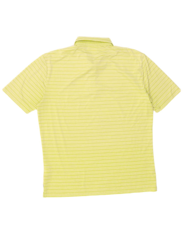 Calvin Klein Polo Homme Grand Jaune Rayé Polyester