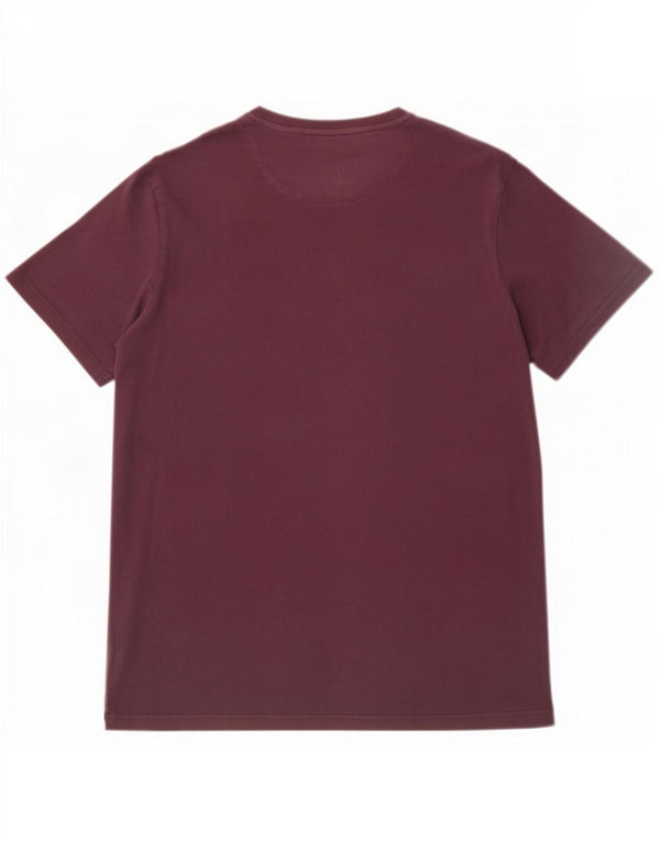 Lyle & Scott T-Shirt Homme Haut Large Bordeaux Coton