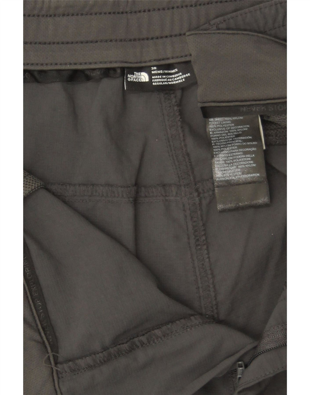 The North Face Short Chino Homme W38 XL Gris Polyester