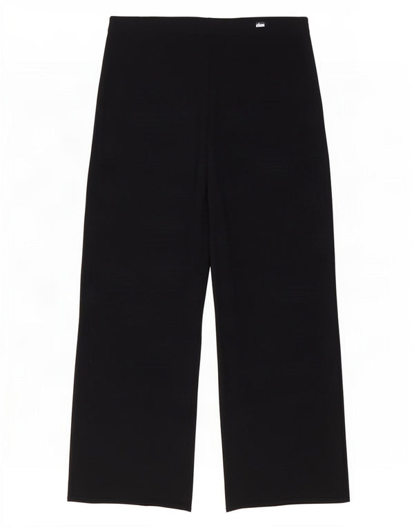 Marks & Spencer Pantalon court large pour femme UK 12 Medium W30 L24 Noir