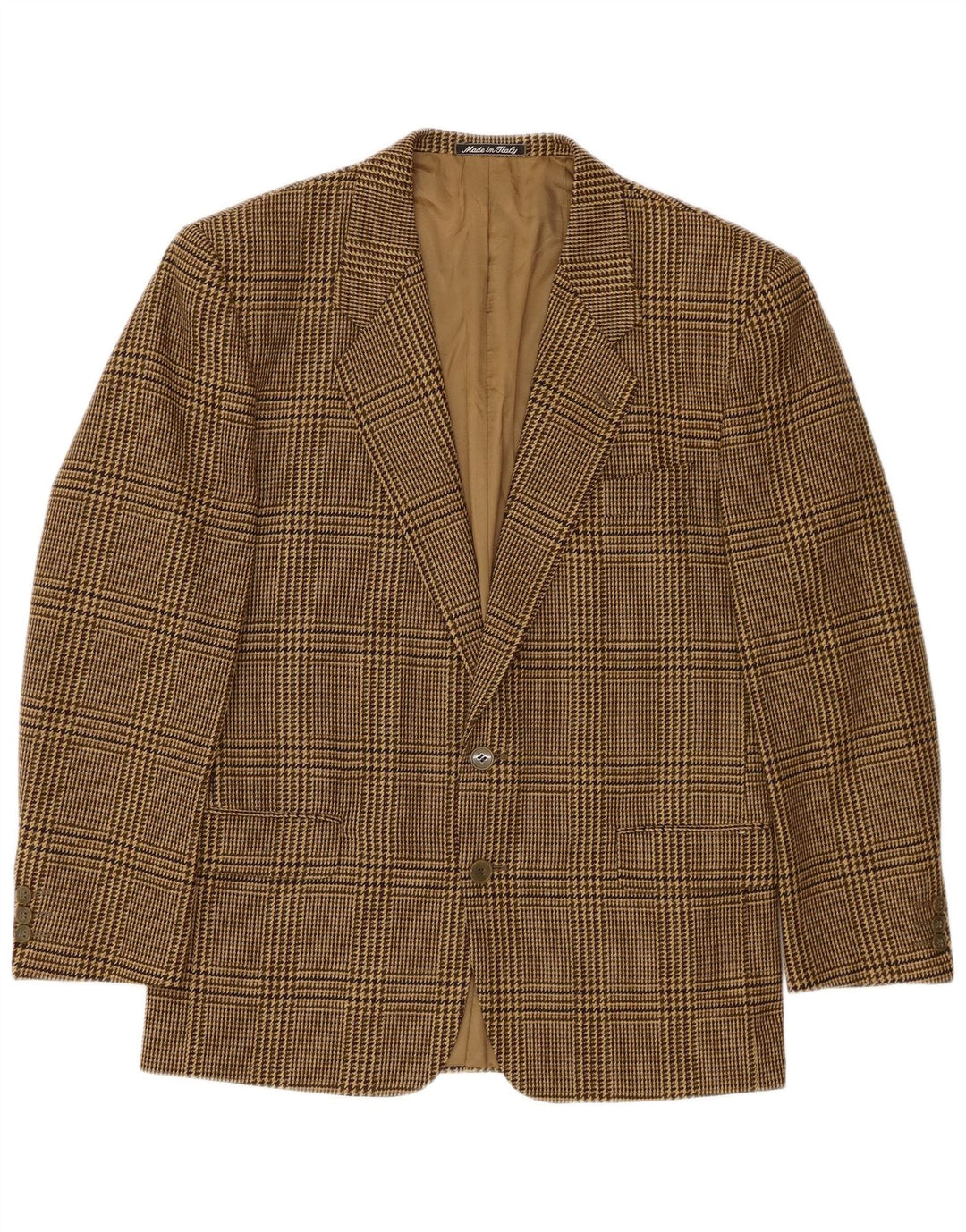 Profilo Veste Blazer 2 Boutons Homme IT 48 Pied-de-Poule Marron Moyen