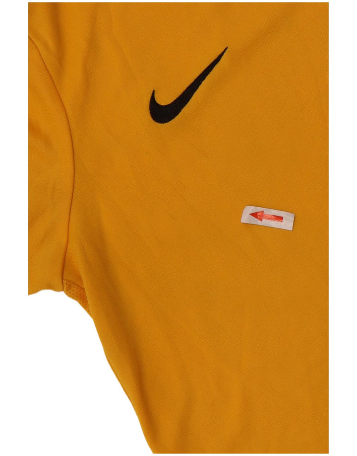 Nike Garçons Dri Fit T-Shirt Top 12-13 ans Grand Jaune Polyester