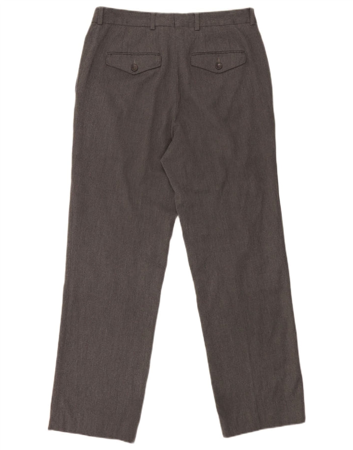Zara Pantalon Chino Droit Homme EU 40 Medium W31 L29 Gris Polyester
