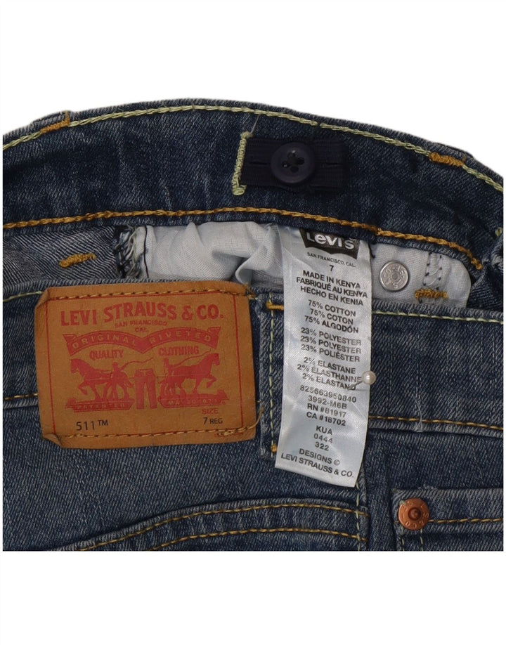 Levi's Garçon 511 Slim Jean 6-7 ans W22 L22 Bleu Coton