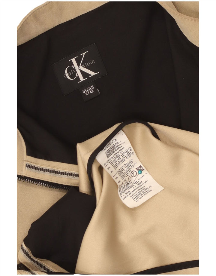 Calvin Klein Manteau pour femme EU 42 Large Beige Polyester