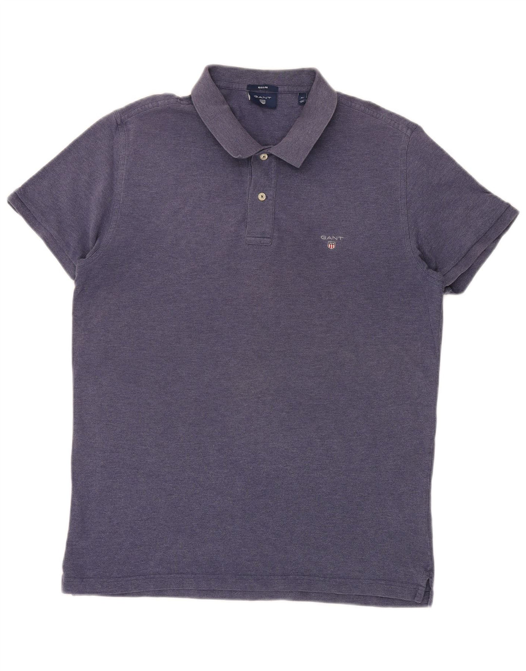 Gant Polo Regular Homme XL Bleu Coton