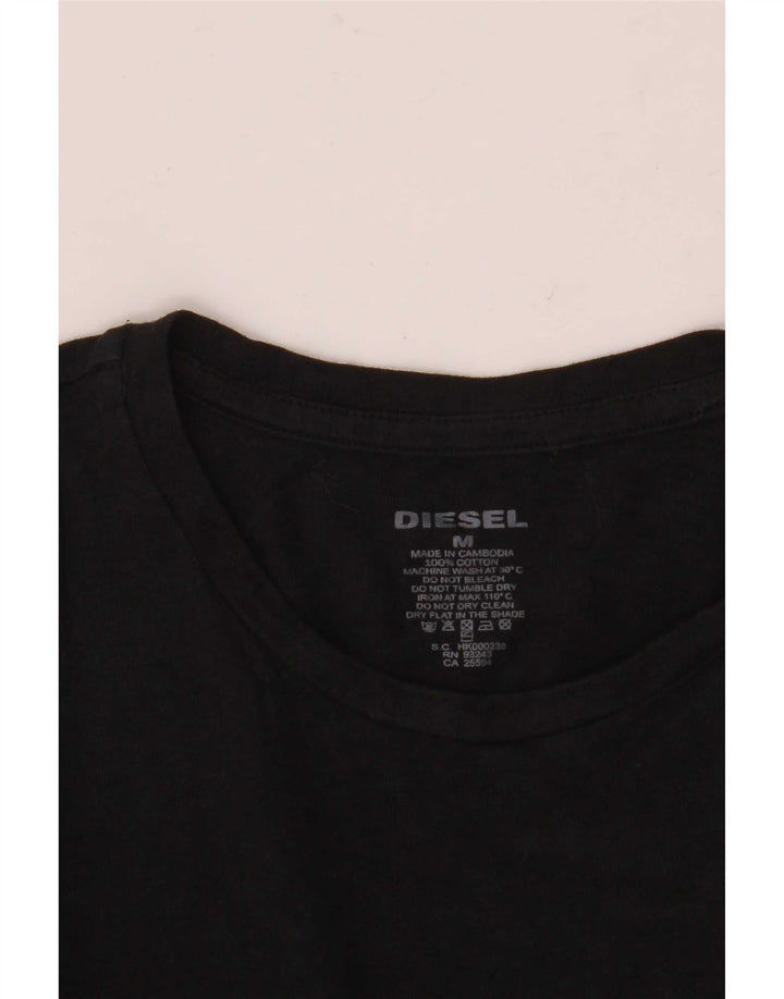 Diesel T-Shirt Homme Noir Moyen Coton
