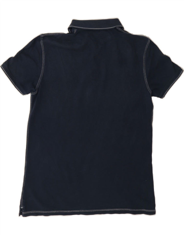 WRANGLER Mens Regular Fit Polo Shirt Large Navy Blue Cotton Vintage Wrangler and Second-Hand Wrangler from Messina Hembry 