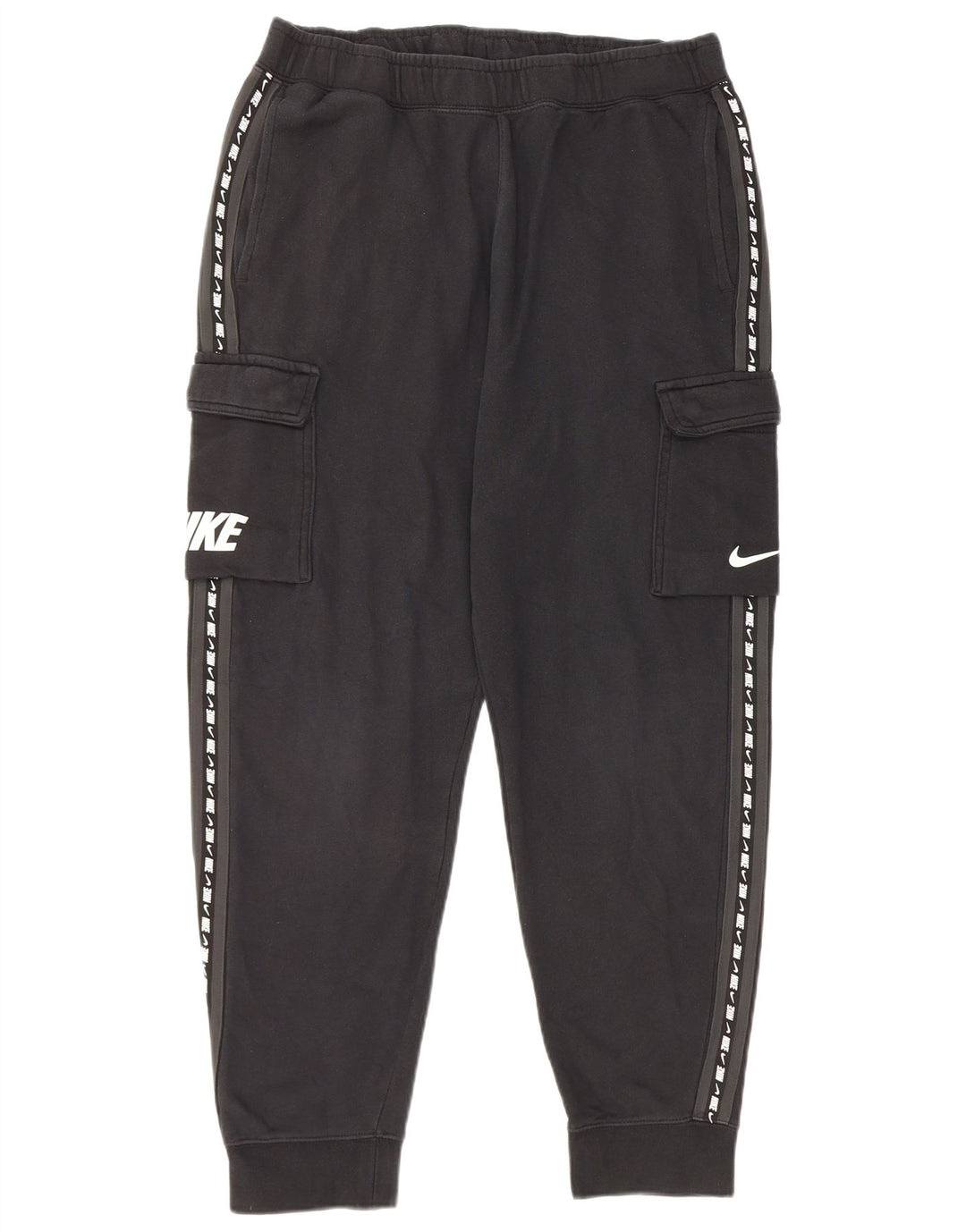 Nike Pantalon de survêtement cargo graphique pour homme en coton noir moyen