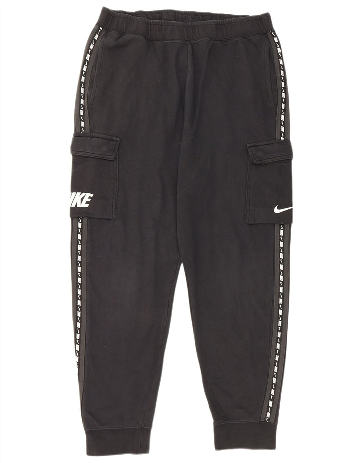 Nike Pantalon de survêtement cargo graphique pour homme en coton noir moyen