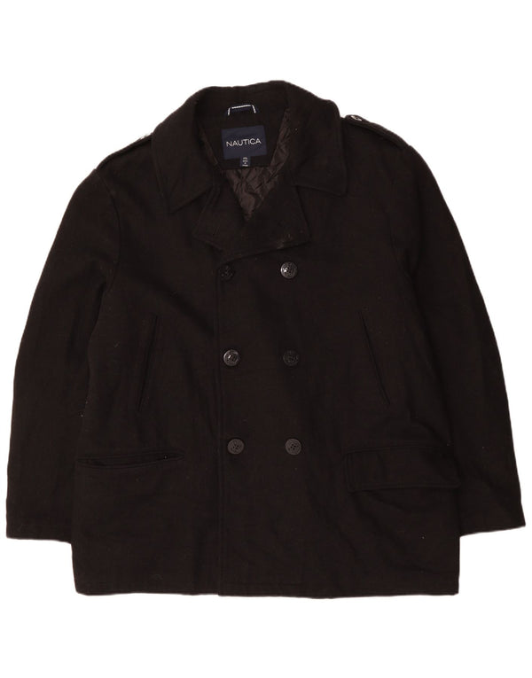NAUTICA Caban Homme UK 44 2XL Laine Noire