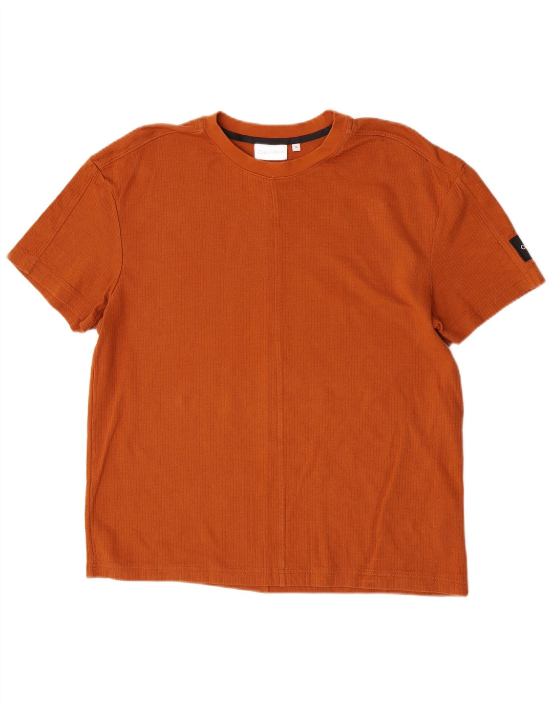 Calvin Klein T-Shirt Homme Orange Moyen Coton