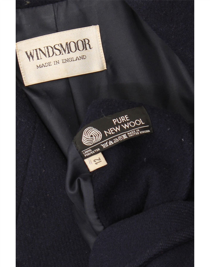 WINDSMOOR Manteau croisé surdimensionné pour femme UK 12 Bleu marine moyen