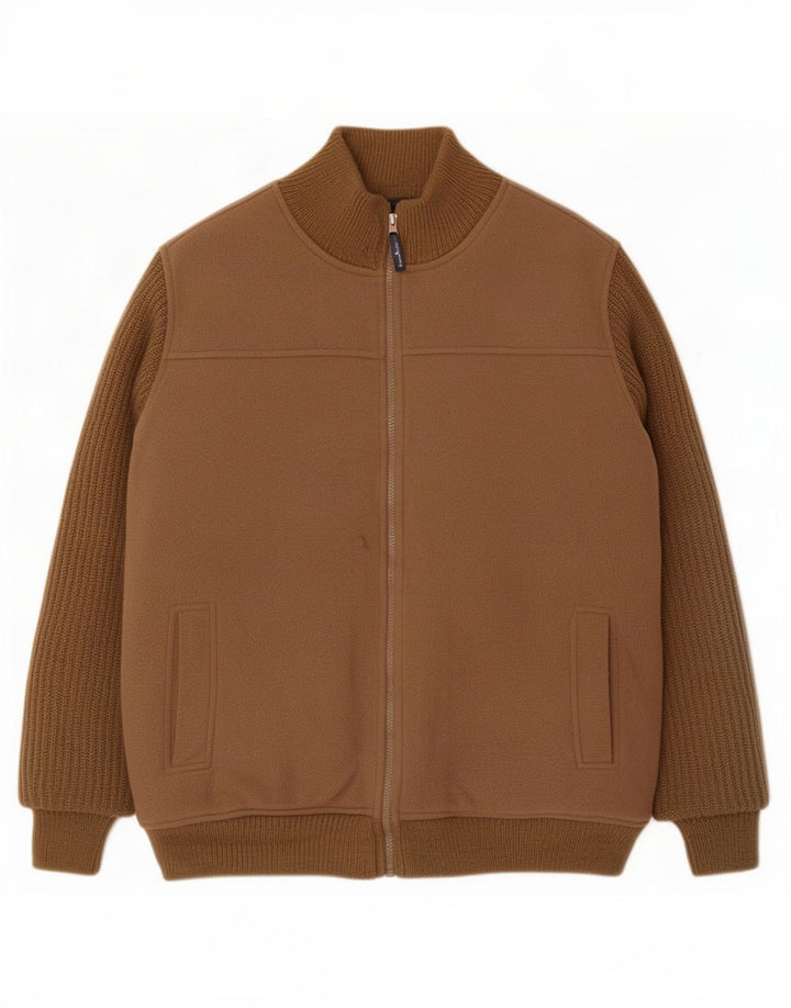 James Pringle Veste Bomber Homme UK 38 Marron Moyen Polyester