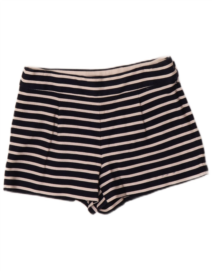J. Crew Womens Hot Pants US 4 Small W28 Coton rayé noir