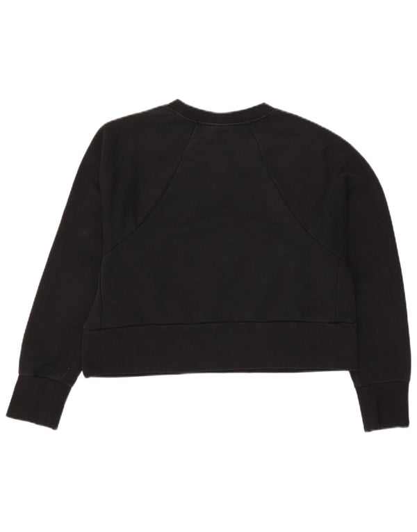 Nike Femme Dri Fit Graphic Sweat-shirt surdimensionné UK 10 Petit Noir