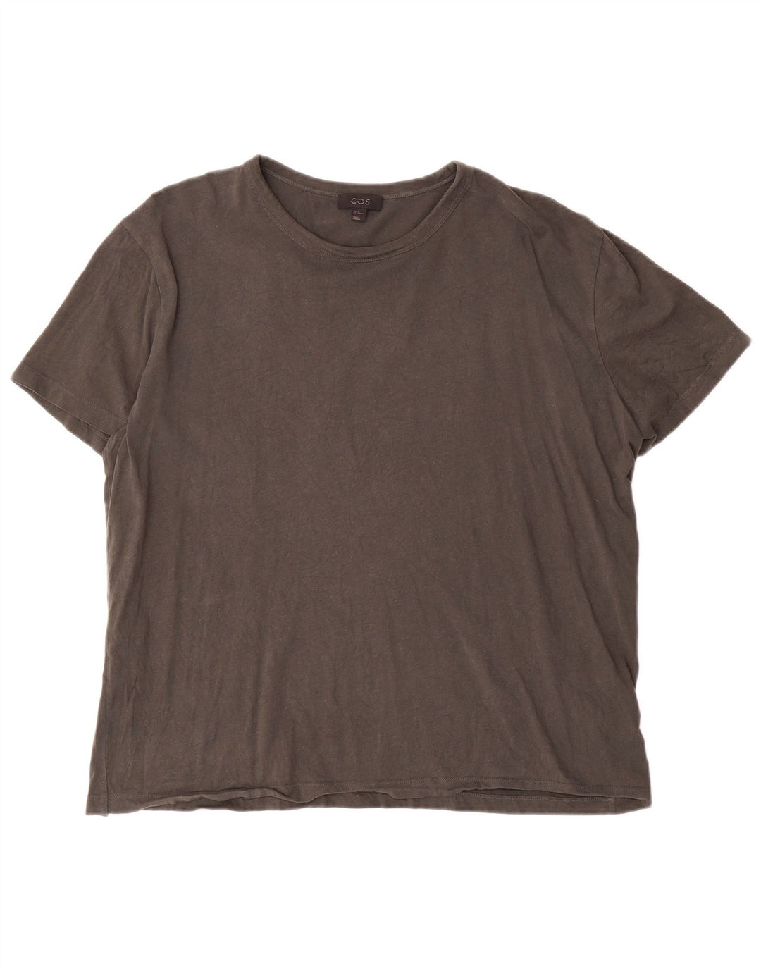 Cos T-Shirt Homme Top XL Gris Coton